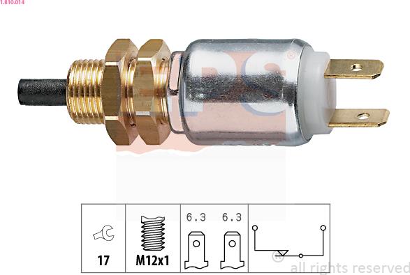 EPS 1.810.014 - Interruttore luce freno www.autoricambi360.it