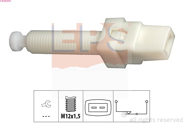 EPS 1.810.015 - Interruttore luce freno www.autoricambi360.it