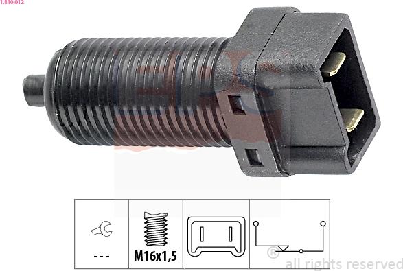 EPS 1.810.012 - Interruttore luce freno www.autoricambi360.it