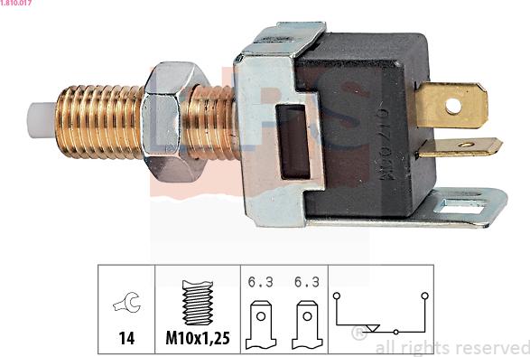 EPS 1.810.017 - Interruttore luce freno www.autoricambi360.it