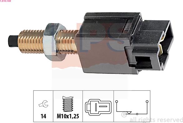 EPS 1.810.169 - Interruttore luce freno www.autoricambi360.it