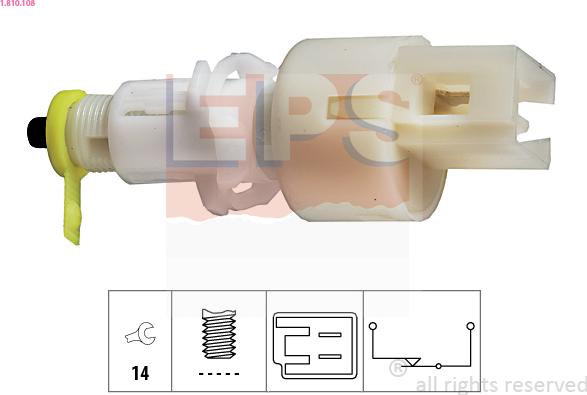 EPS 1.810.108 - Interruttore luce freno www.autoricambi360.it