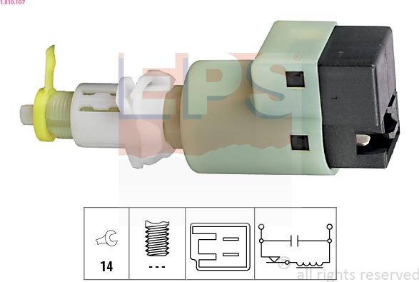 EPS 1.810.107 - Interruttore luce freno www.autoricambi360.it