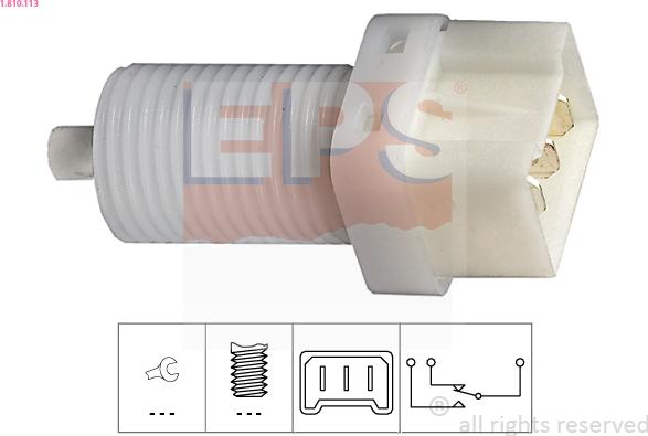 EPS 1.810.113 - Interruttore luce freno www.autoricambi360.it