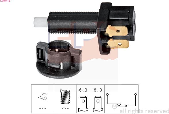 EPS 1.810.112 - Interruttore luce freno www.autoricambi360.it