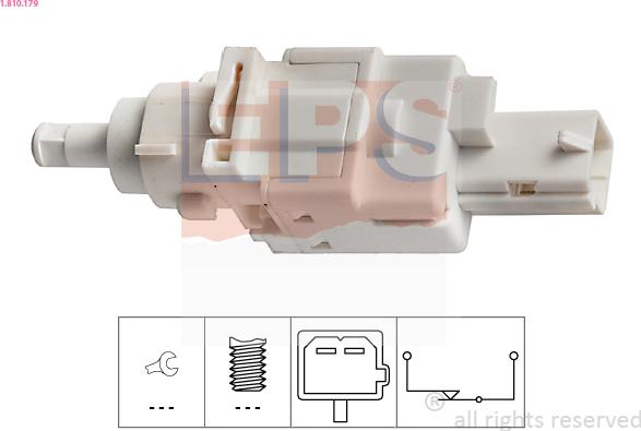 EPS 1.810.179 - Interruttore luce freno www.autoricambi360.it