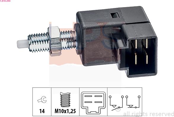 EPS 1.810.294 - Interruttore luce freno www.autoricambi360.it