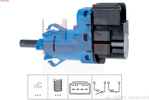 EPS 1.810.245 - Interruttore luce freno www.autoricambi360.it