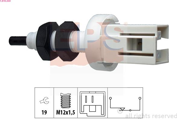 EPS 1.810.250 - Interruttore luce freno www.autoricambi360.it