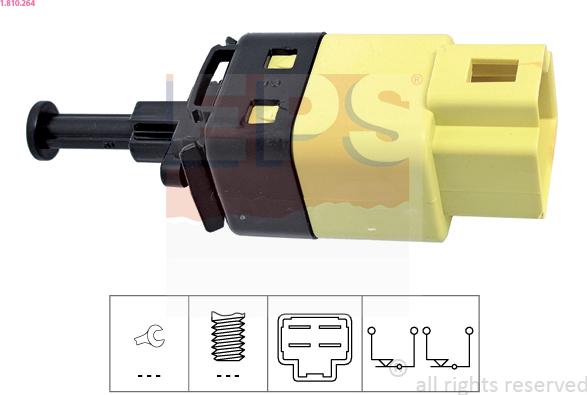 EPS 1.810.264 - Interruttore luce freno www.autoricambi360.it