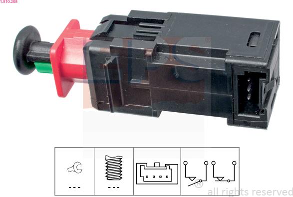 EPS 1.810.208 - Interruttore luce freno www.autoricambi360.it