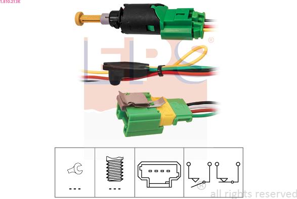 EPS 1.810.213K - Interruttore luce freno www.autoricambi360.it
