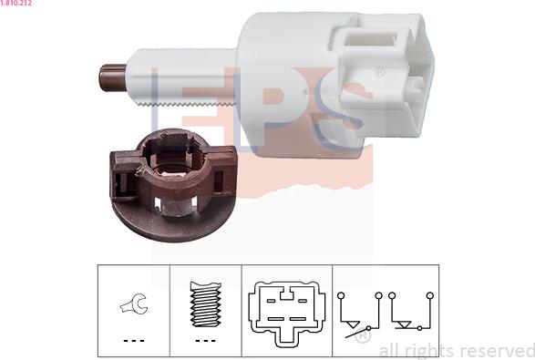 EPS 1.810.212 - Interruttore luce freno www.autoricambi360.it