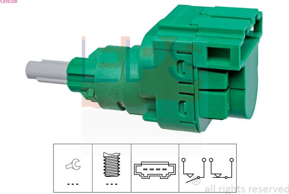 EPS 1.810.230 - Interruttore luce freno www.autoricambi360.it