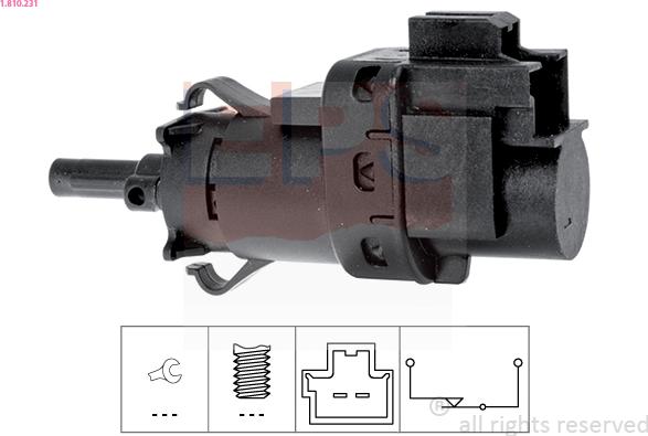 EPS 1.810.231 - Interruttore luce freno www.autoricambi360.it