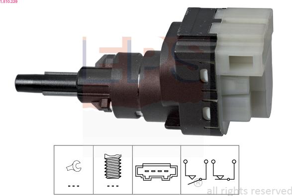 EPS 1.810.229 - Interruttore luce freno www.autoricambi360.it