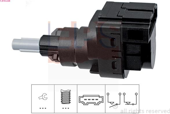 EPS 1.810.228 - Interruttore luce freno www.autoricambi360.it