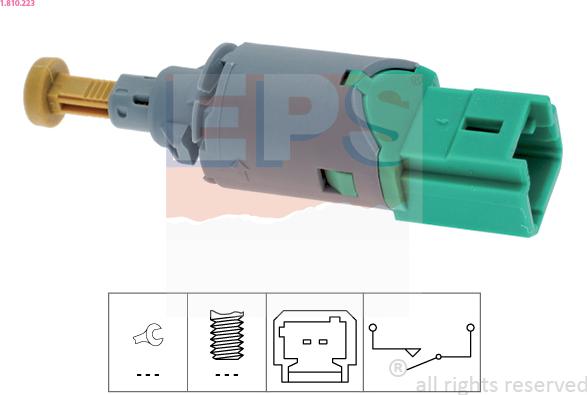EPS 1.810.223 - Interruttore luce freno www.autoricambi360.it