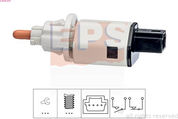 EPS 1.810.275 - Interruttore luce freno www.autoricambi360.it