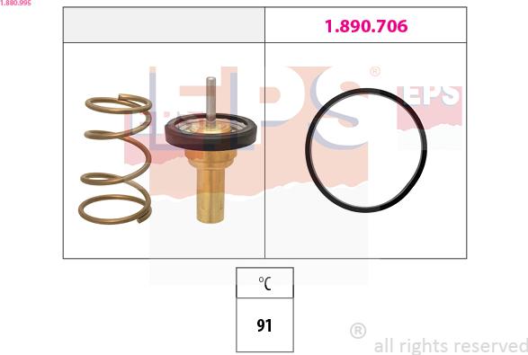 EPS 1.880.995 - Termostato, Refrigerante www.autoricambi360.it