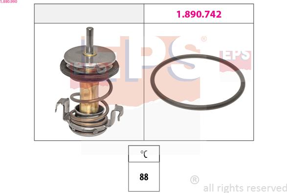 EPS 1.880.990 - Termostato, Refrigerante www.autoricambi360.it
