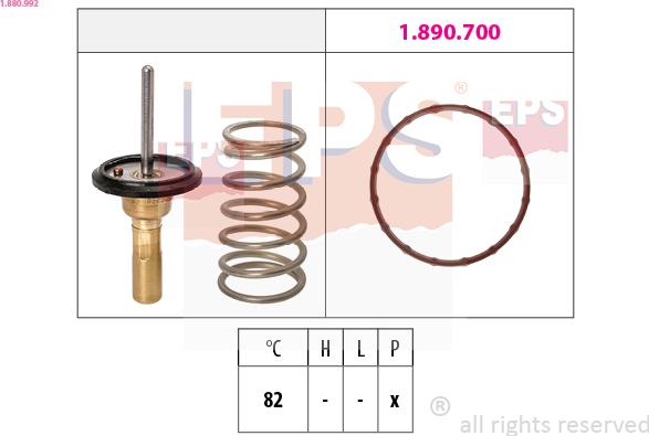 EPS 1.880.992 - Termostato, Refrigerante www.autoricambi360.it