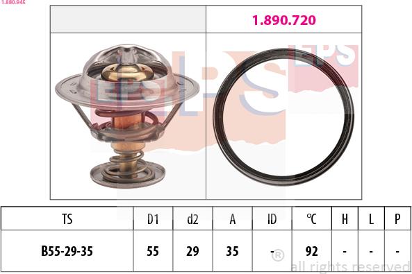 EPS 1.880.945 - Termostato, Refrigerante www.autoricambi360.it