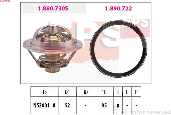 EPS 1.880.946 - Termostato, Refrigerante www.autoricambi360.it
