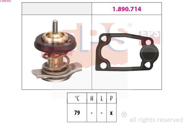 EPS 1.880.942 - Termostato, Refrigerante www.autoricambi360.it