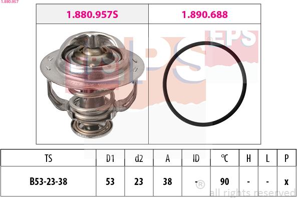 EPS 1.880.957 - Termostato, Refrigerante www.autoricambi360.it