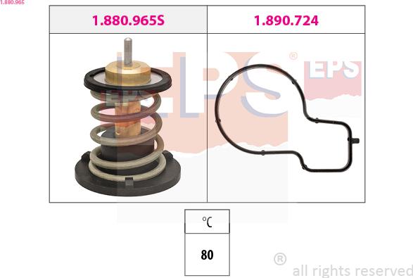 EPS 1.880.965 - Termostato, Refrigerante www.autoricambi360.it
