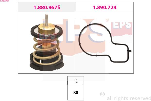 EPS 1.880.967 - Termostato, Refrigerante www.autoricambi360.it