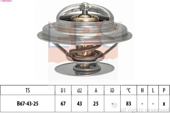 EPS 1.880.982S - Termostato, Refrigerante www.autoricambi360.it