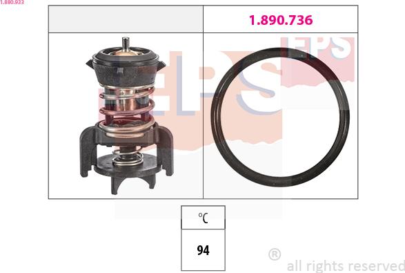EPS 1.880.933 - Termostato, Refrigerante www.autoricambi360.it