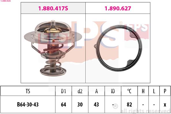EPS 1.880.926 - Termostato, Refrigerante www.autoricambi360.it