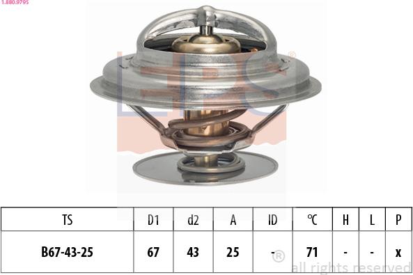 EPS 1.880.979S - Termostato, Refrigerante www.autoricambi360.it