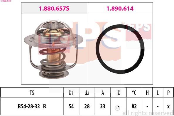 EPS 1.880.449 - Termostato, Refrigerante www.autoricambi360.it
