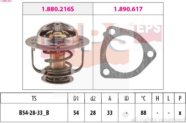 EPS 1.880.453 - Termostato, Refrigerante www.autoricambi360.it