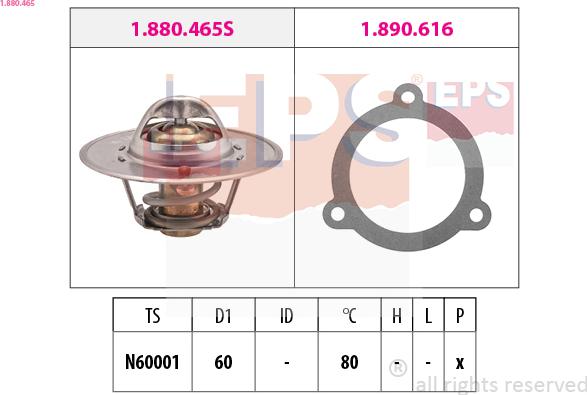 EPS 1.880.465 - Termostato, Refrigerante www.autoricambi360.it