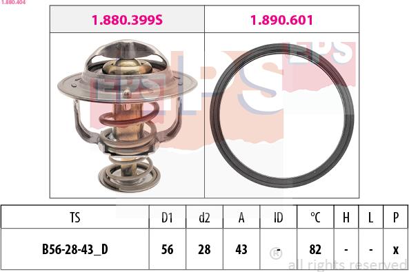 EPS 1.880.404 - Termostato, Refrigerante www.autoricambi360.it
