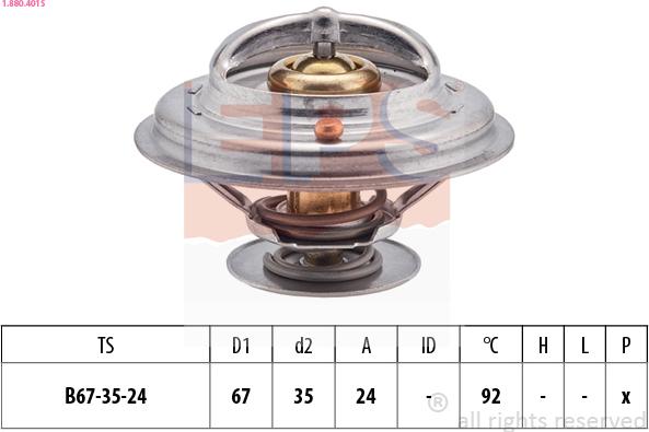 EPS 1.880.401S - Termostato, Refrigerante www.autoricambi360.it