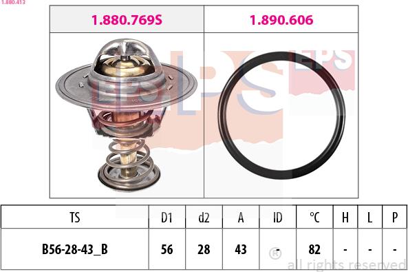 EPS 1.880.413 - Termostato, Refrigerante www.autoricambi360.it