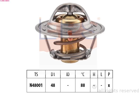EPS 1.880.480S - Termostato, Refrigerante www.autoricambi360.it