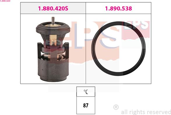 EPS 1.880.420 - Termostato, Refrigerante www.autoricambi360.it