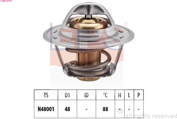 EPS 1.880.470S - Termostato, Refrigerante www.autoricambi360.it