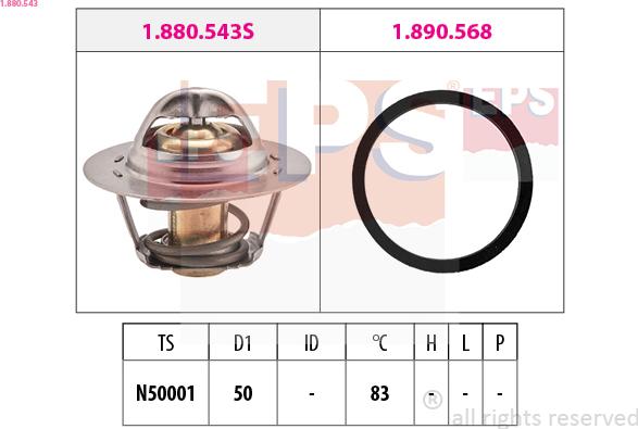 EPS 1.880.543 - Termostato, Refrigerante www.autoricambi360.it