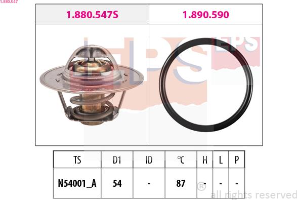 EPS 1.880.547 - Termostato, Refrigerante www.autoricambi360.it
