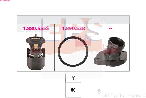 EPS 1.880.560K - Termostato, Refrigerante www.autoricambi360.it