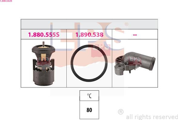 EPS 1.880.562K - Termostato, Refrigerante www.autoricambi360.it