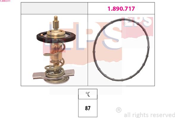 EPS 1.880.511 - Termostato, Refrigerante www.autoricambi360.it